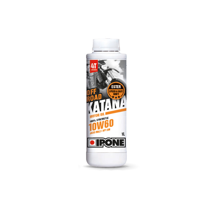 IPONE KATANA OFF ROAD 10W60 oil 100% synthetic 1L (additive, MA2) (800019)