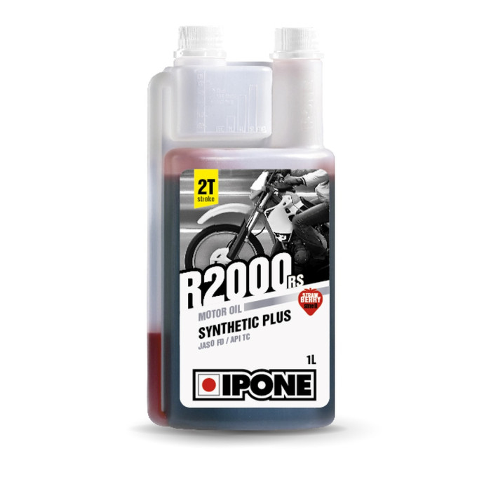 IPONE R2000RR (R2000RS) alyva maišymui SYNTHETIC PLUS 2T (braškių kvapo) 1L