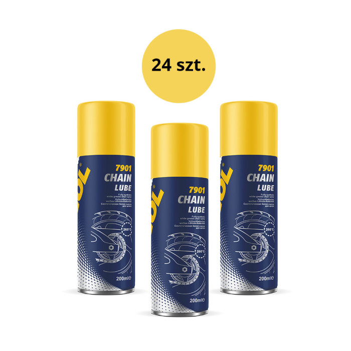 MANNOL CHAIN LUBE 200ML - grandinių tepalas (7901) - pakuotė 24 vienetų