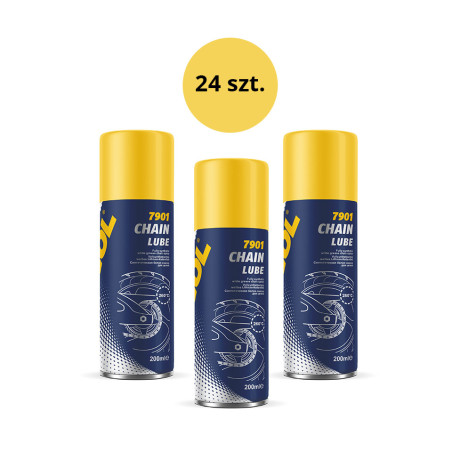 MANNOL CHAIN LUBE 200ML - grandinių tepalas (7901) - pakuotė 24 vienetų