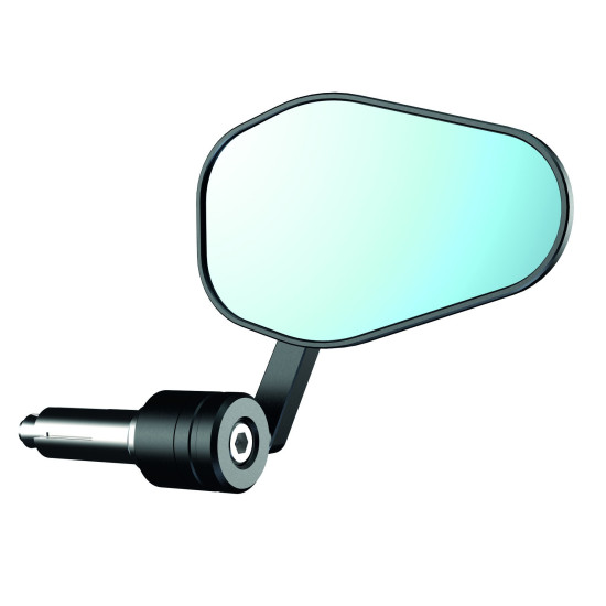 OXFORD SHIELD 360 HANDLEBAR-END MIRROR, BLACK