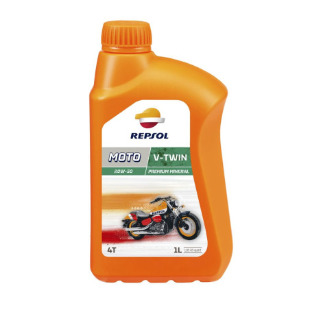 REPSOL alyva 4T MOTO V-TWIN 20W50 1L MA2 mineralinė