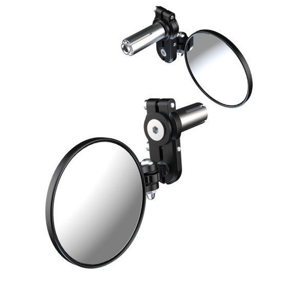OXFORD HANDLEBAR END MIRROR SET BLACK