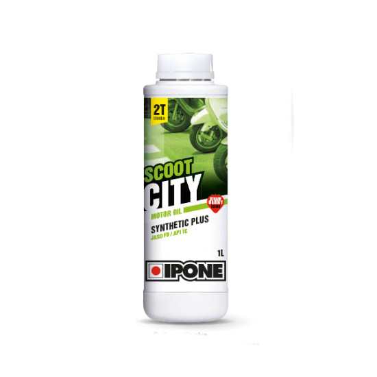 IPONE SCOOT CITY 2T oil for mixing SYNTHETIC PLUS 1L (strawberry scent)