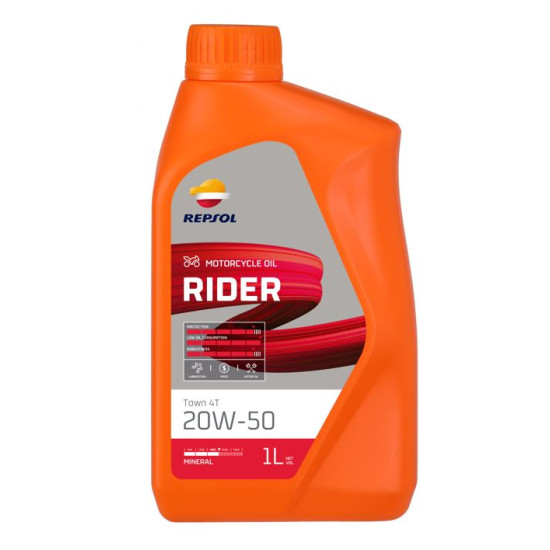 REPSOL oil 4T RIDER 20W50 1L MA2 mineral