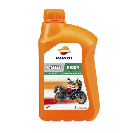 REPSOL alyva 4T MOTO RIDER 20W50 1L MA2 mineralinė