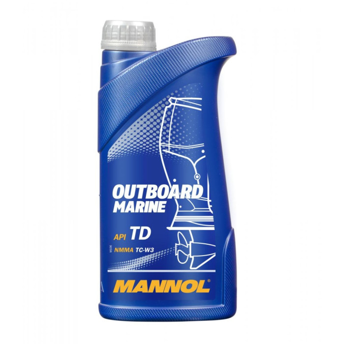 MANNOL alyva maišymui 2T OUTBOARD MARINE TC-W3 API TD 1L (7207)