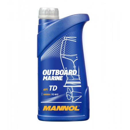 MANNOL alyva maišymui 2T OUTBOARD MARINE TC-W3 API TD 1L (7207)