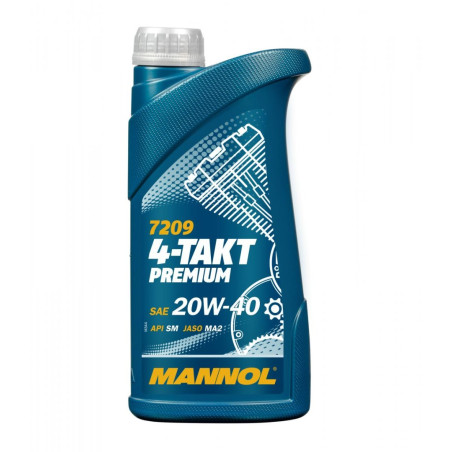 MANNOL sintetinė alyva 4T PREMIUM 20W40 1L MA2 (7209)