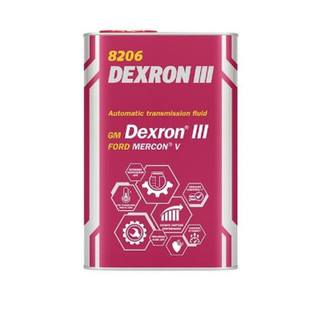 MANNOL DEXRON III AUTOMATIC PLUS  - alyva transmisijai 1L - (metalinė skardinė) (8206)