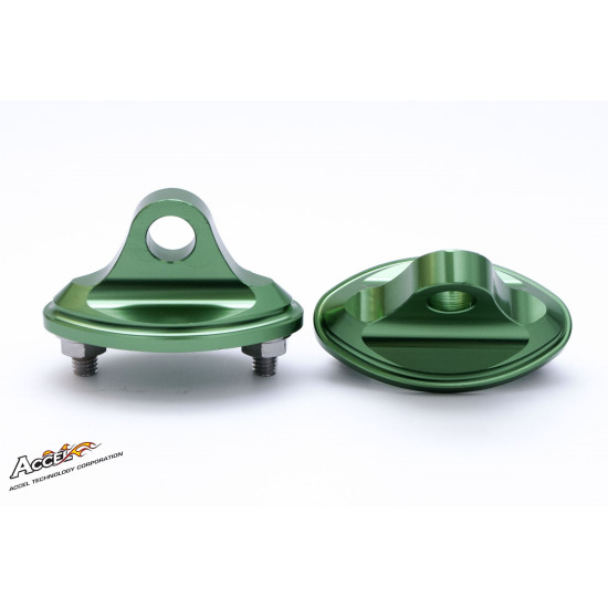 AKCEL VEIDRODĖLIO ADAPTERIS KAWASAKI ZX GREEN (MI-A2GR) - AKCIJA
