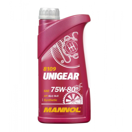 MANNOL UNIGEAR 75W80 API GL4/GL5 - semi-synthetic transmission oil 1L (75W-80) (8109)