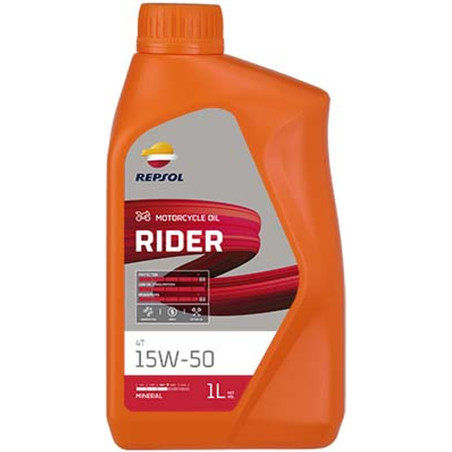 REPSOL oil 4T RIDER 15W50 1L MA2 mineral