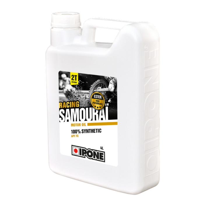 IPONE SAMOURAI RACING 2T alyva maišymui 100% sintetinė 4L priedas