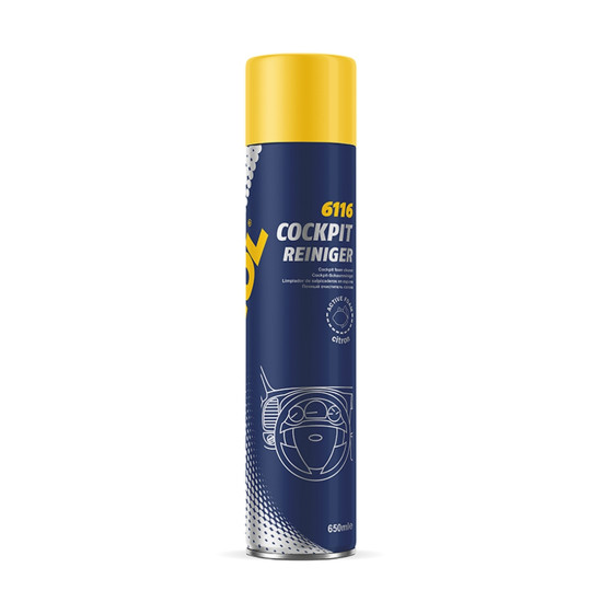 MANNOL PLAK COCKPIT REINIGER CITRON - aerosol for cleaning surfaces 650ML (6116)