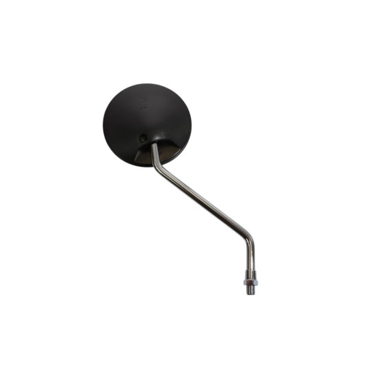 BIKETEC PARTS RIGHT MIRROR UNIVERSAL WITH APPROVAL (M10 / 1.25) RIGHT THREAD, BLACK / SILVER (HONDA PATTERN)