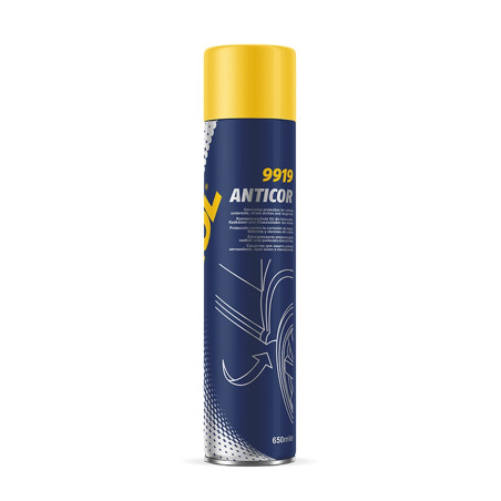 MANNOL ANTICOR SCHWARZ 650ML - antikorozinė danga, sauganti važiuoklę (9919)