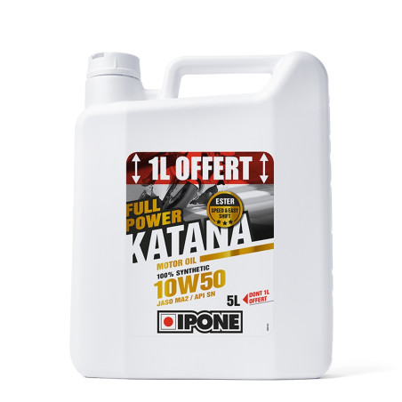 IPONE FULL POWER KATANA 10W50 oil 100% synthetic 5L (additive, MA2) - 4+1
