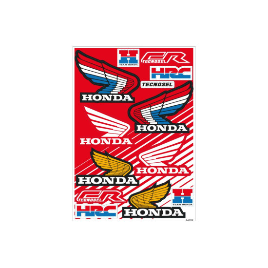 TECNOSEL (BLACKBIRD) SET OF ADVERTISING STICKERS (WRAPPERS), HONDA VINTAGE LOGO