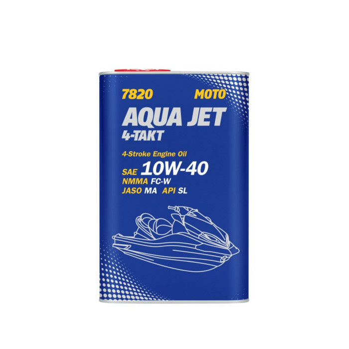 Mannol Synthetic Oil 4t Aqua Jet 10W40 1L (JASO MA / API SL) (metal can) (7820)