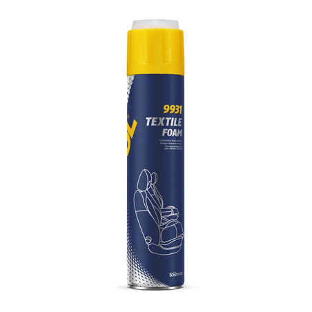 MANNOL TEXTILE FOAM -  putos skirtos apdailoms ir audiniams 650ML (9931)