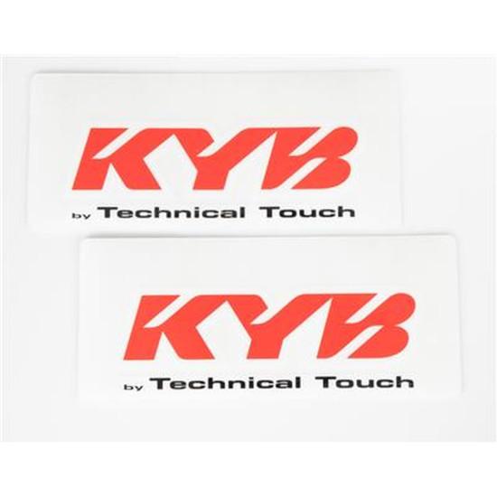 KYB PRIEKINĖS PAKABA DANGTELIAI (KYB TECHNICAL TOUCH) RAUDONOS SPALVOS (2 DALYS)