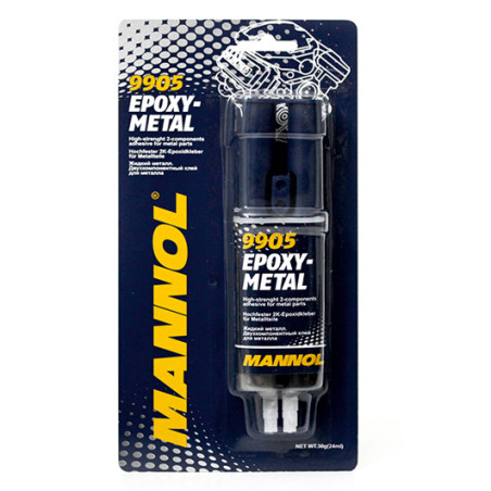 MANNOL EPOXY-METAL - dviejų komponentų metalo klijai 30G (9905)
