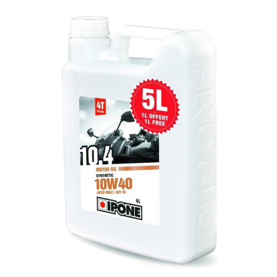 IPONE 10.4 10W40 semi-synthetic oil 5L (MA2) - 4+1
