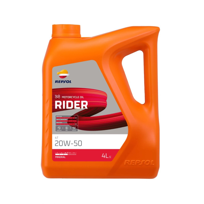 REPSOL alyva 4T RIDER 20W50 4L MA2 mineralinė - pakeista į RP165Q54