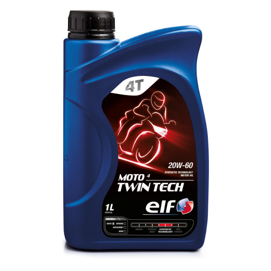 ELF MOTO 4 TWIN TECH 20W60 semi-synthetic oil 1L