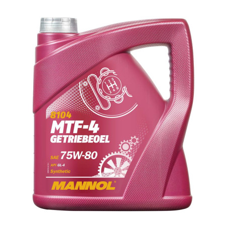 MANNOL MTF-4 GETRIEBEOEL 75W80 API GL4 - alyva transmisijai sintetinė 4L (75W-80)