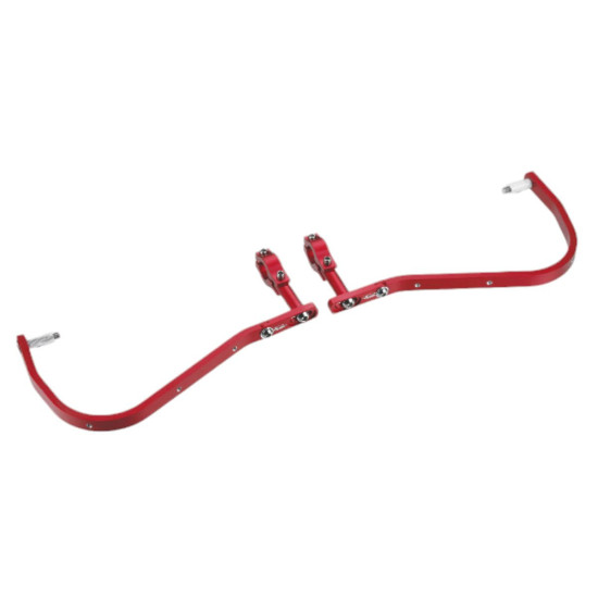 ACCEL HAND GUARDS WITH ALUMINUM MOUNT ENDURO 22MM RED (WITHOUT PLASTIC GUARD SD02)