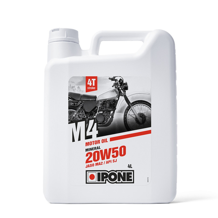 IPONE M4 20W50 mineralinė alyva 4L (JASO MA2, API SJ)