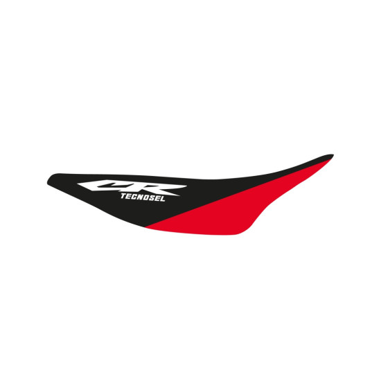 TECNOSEL (BLACKBIRD) SEAT COVER HONDA CR 125 '98-'99, CR 250 '97-'99, OEM REPLICA HONDA '98, BLACK/RED, TECNOSEL LOGO