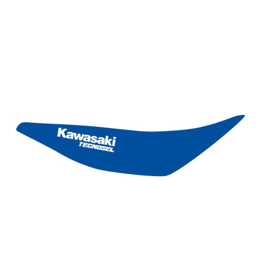 TECNOSEL (BLACKBIRD) SEAT COVER KAWASAKI KX 125 / 250 '94-'98, REPLICA TEAM KAWASAKI '96, BLUE, KAWASAKI LOGO