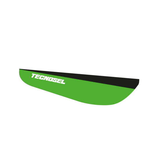 TECNOSEL (BLACKBIRD) SEAT COVER KAWASAKI KX 125/250 '99-'02, OEM REPLICA KAWASAKI '00, COLOR GREEN/BLACK, TECNOSEL LOGO