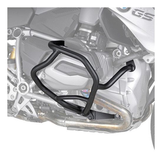 KAPPA VARIKLIO APSAUGOS BMW R 1200GS (13-18), R 1200R / RS (15-18) JUODOS - MONTAVIMUI REIKALINGAS RINKINYS KN5108