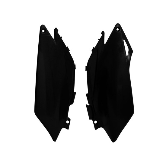 RACETECH (RTECH) REAR SIDE COVERS HONDA CRF 250R '11-'13, CRF 450R '11-'12 BLACK (FICRFNR0011) (HO04647001) - SALE