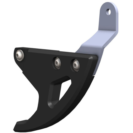 CROSSPRO DTC REAR PLASTIC BRAKE DISC GUARD: YAMAHA YZ 125 / 250 '99-'25, YZF / WRF 250 '99-'25 BLACK