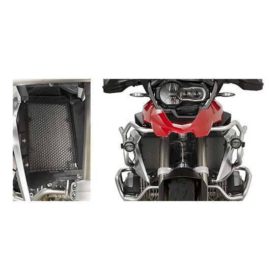 KAPPA RADIATOR COVER BMW R 1200GS (13-18), R 1200GS ADVENTURE R (14-18) R 1250GS (19-23) BLACK (PAIR)