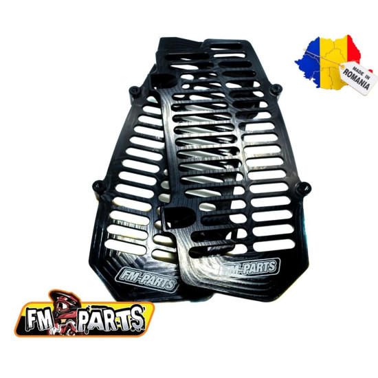 FM-PARTS RADIATOR GUARDS (GRILLES) ALUMINUM KTM / HUSQVARNA / GAS GAS '20-'23 BLACK
