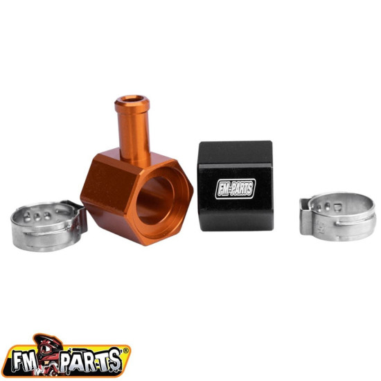 FM-PARTS ALUMINUM FUEL TANK CONNECTOR KTM / HUSQVARNA / GAS GAS TPI '18-'23 BLACK