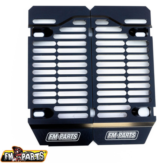 FM-PARTS ALUMINUM RADIATOR SHIELDS (GRILLES) SHERCO '14-'24 BLACK