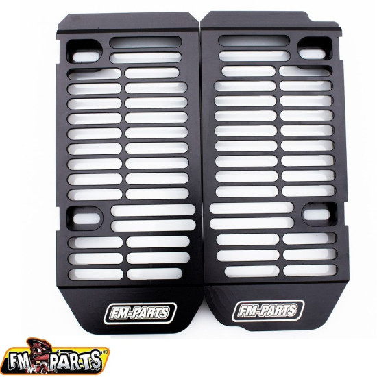 FM-PARTS RADIATOR COVERS (GRILLES) ALUMINUM RIEJU MR '21-'23 BLACK