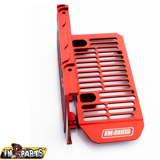 FM-PARTS RADIATOR COVERS (GRILLES) ALUMINUM RIEJU MR '21-'23 RED
