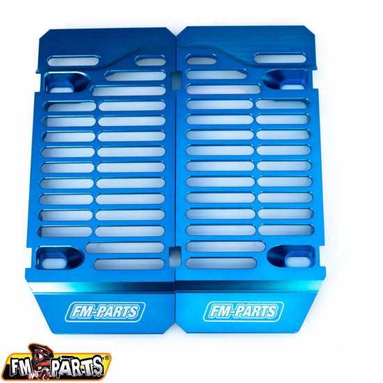 FM-PARTS ALUMINUM RADIATOR SHIELDS (GRILLES) SHERCO '14-'24 BLUE