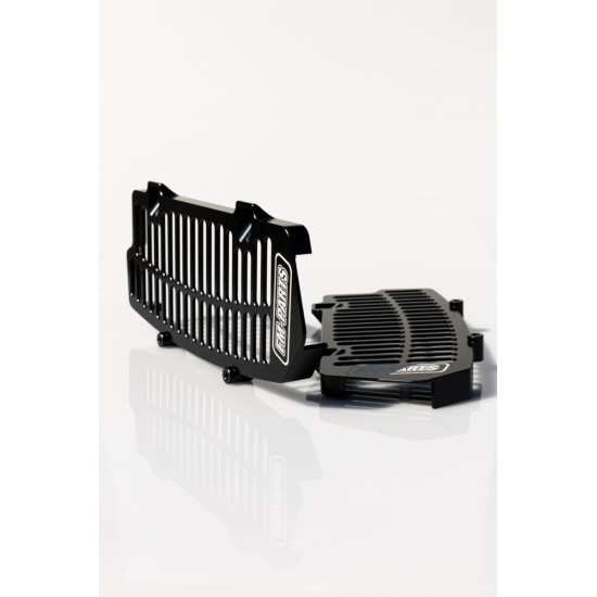 FM-PARTS RADIATOR GUARDS (GRILLES) ALUMINUM KTM / HUSQVARNA / GAS GAS '20-'26 TBI / TPI BLACK