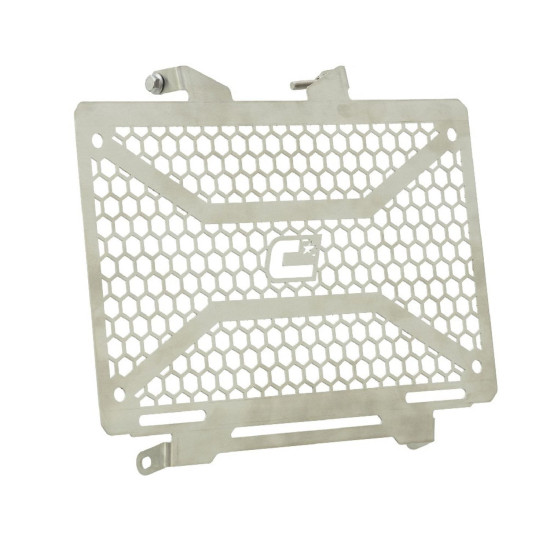 CROSSPRO NEW FRONT RADIATOR COVER HONDA XL 750 TRANSALP '23- SILVER (STAINLESS STEEL)