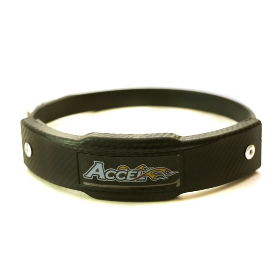 ACCEL DUSLINTUVO DANGTELIS (APSAUGINIS) SKERSMUO 102–127 MM JUODAS