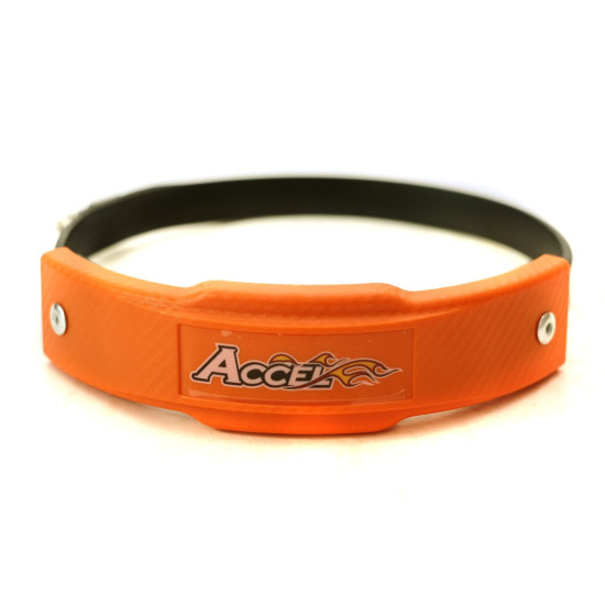 „ACCEL“ duslintuvo dangtelis (apsauginis) 102–127 mm skersmens, oranžinės spalvos – akcija